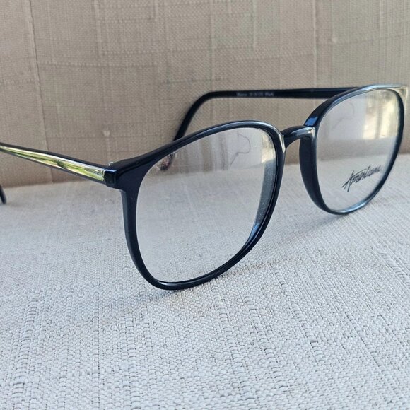 Vintage Americana Women Eyeglasses Frame Black Hoover Eyewear Glasses Old Stock - Picture 4 of 12
